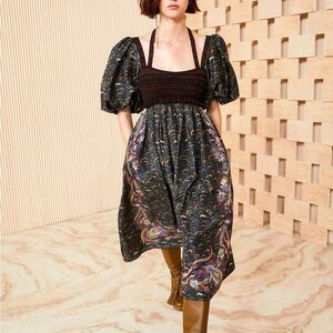 Ulla Johnson Philippa Dress in Obsidian